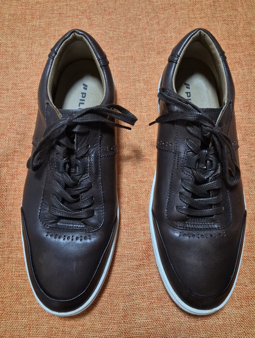 Piloti Men’s Brown Leather Driving Shoes Sneakers 10.5 Made in Portugal